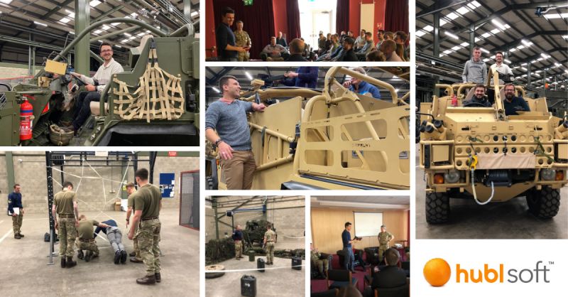 Collage of images from our joint day with 1-REME