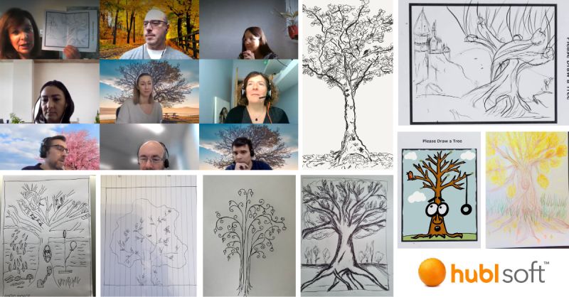 Montage of images from our Tree reading session