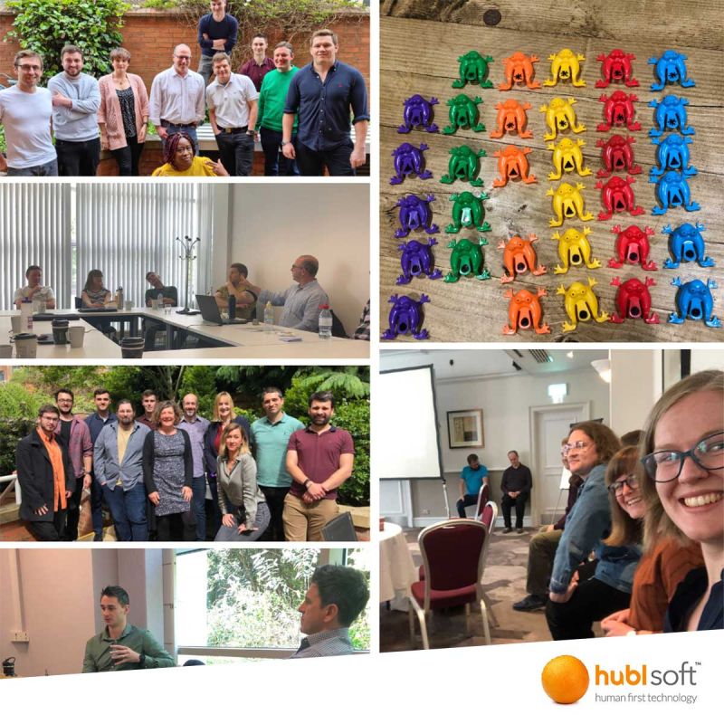 Collage of images from the hublsoft team day in york